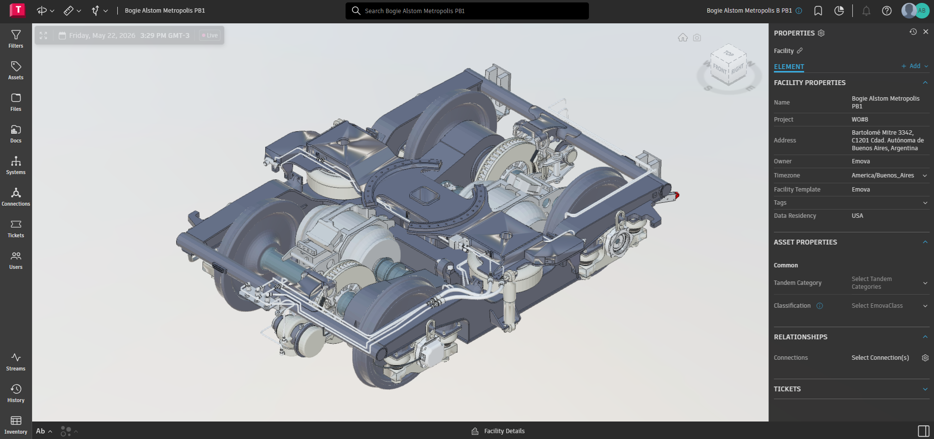 Autodesk Tandem digital twin interface